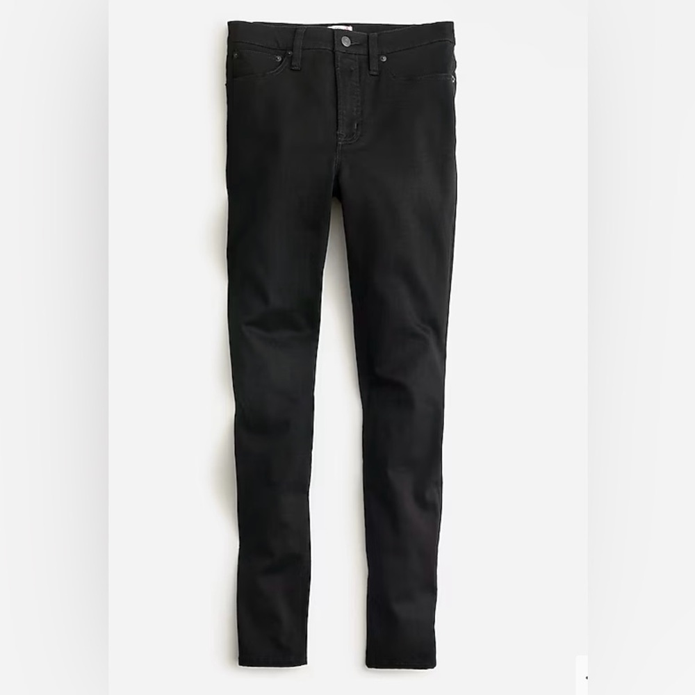 NWT J. Crew 10" highest-rise toothpick jean in true black - Size 24W (37)